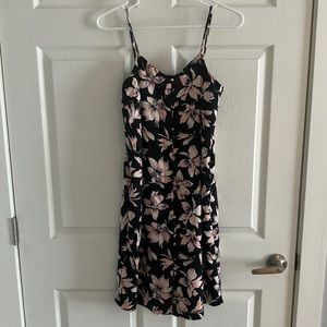 Madewell pink and black dress, size 0